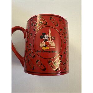 Disney Parks Walt Disney World Mickey Mouse Red  COACH Ceramic Coffee Mug HG3